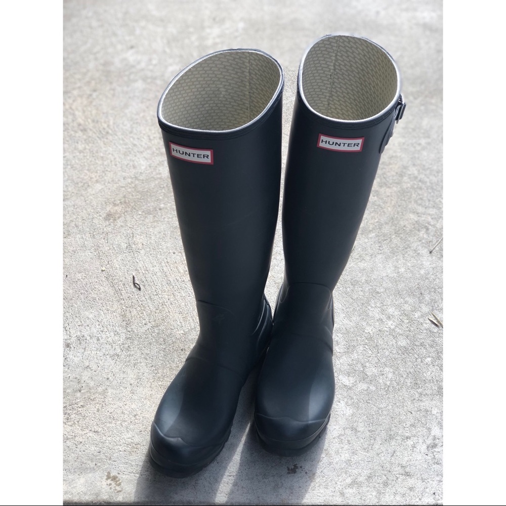 Hunter Original Tall Boots, Navy